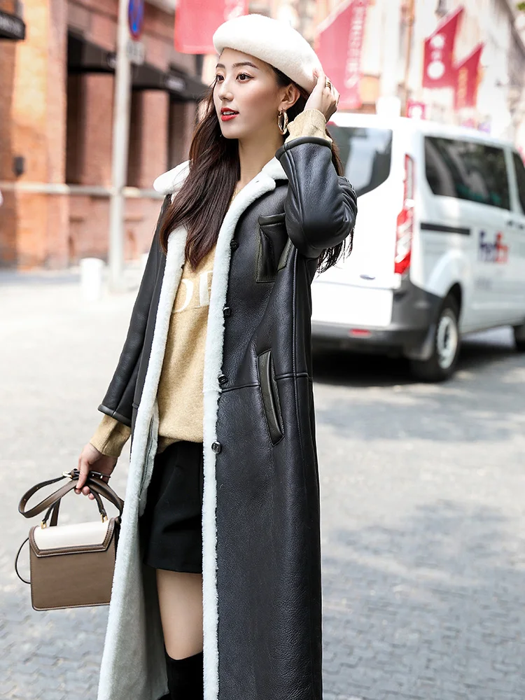 Осенне-зимнее пальто женская одежда 2019 природный натуральный мех Женская куртка