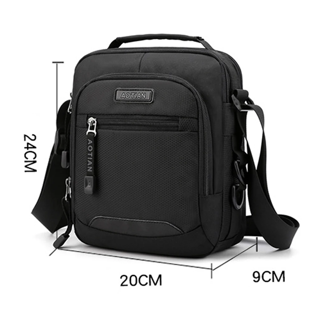 

Men's Mini Shoulder Bag boys Crossbody Bag High Quality Man Messenger Bag Nylon cellphone Male Handbags Purse bolsas 2021 X703C