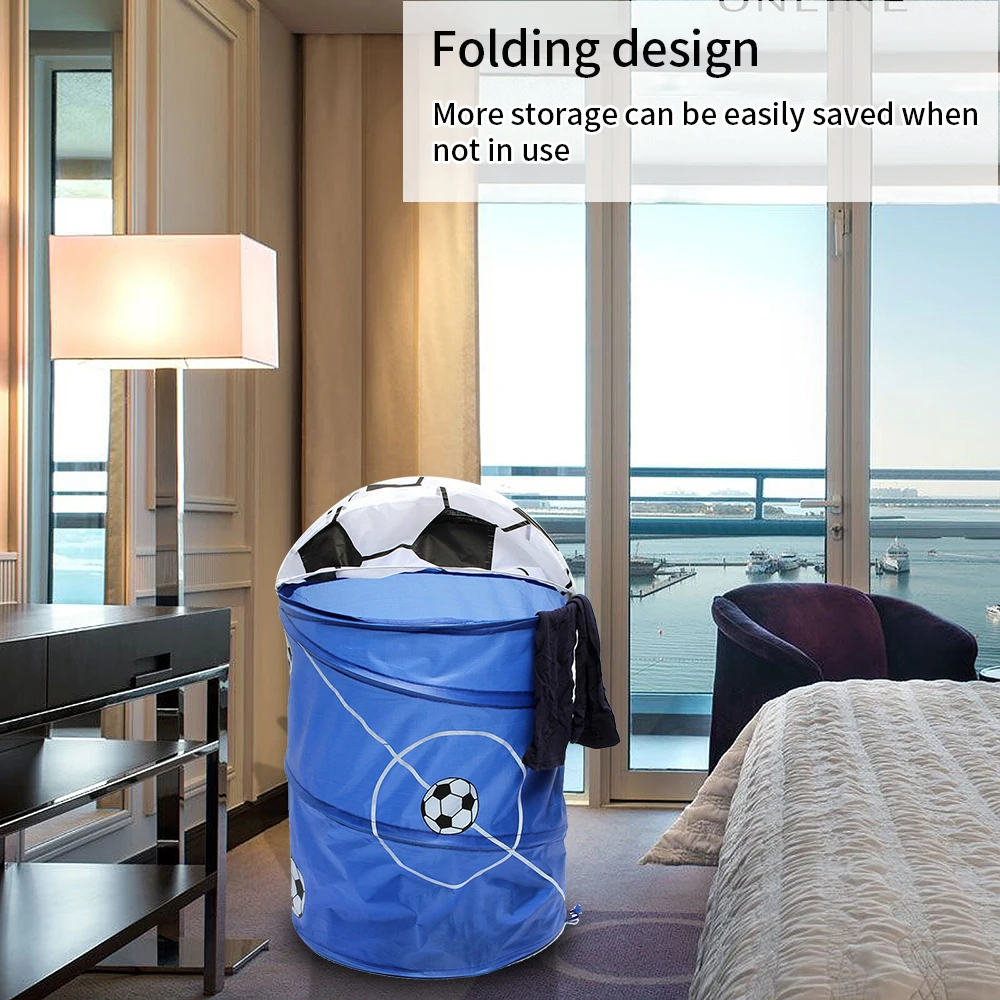 Мешок для хранения грязной одежды складной всплывающий футбольный мешок стирки
