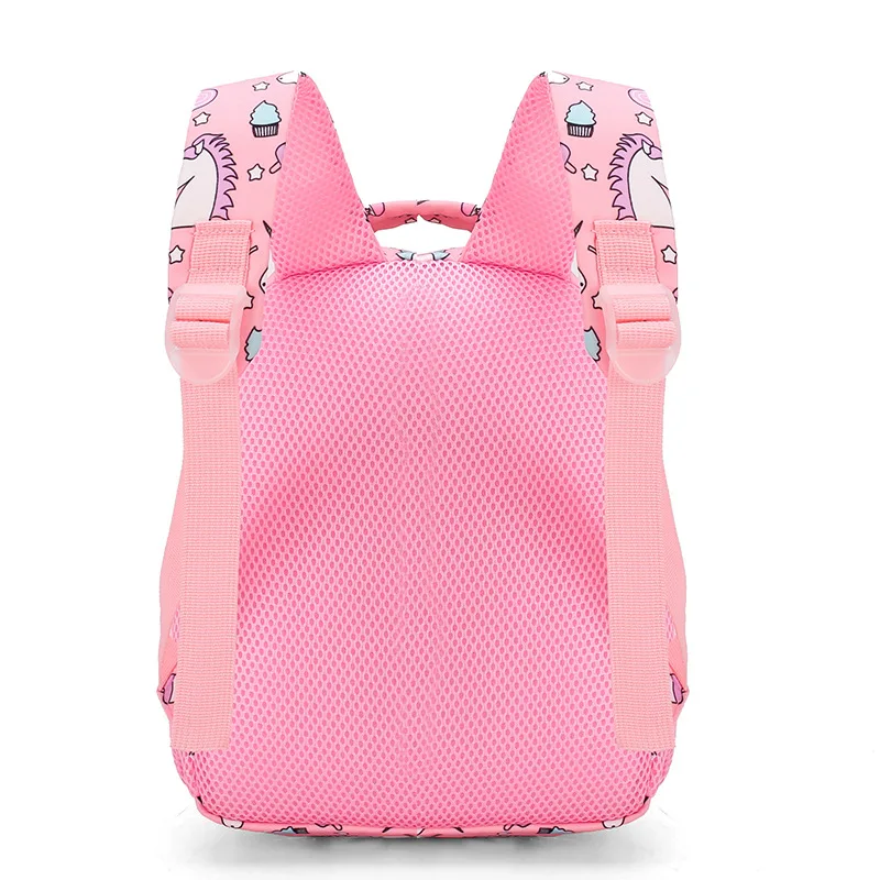 Kids Girls School Bags Child Pink Kawaii Unicorn Printing Backpack Kindergarten Cute Children's Schoolbag Waterproof Bookbag