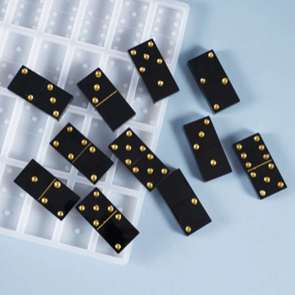 

DIY Dominoes Casting Silicone Mould Crafts Jewelry Making Tools Crystal Epoxy Resin Game Mold Drop Shipping