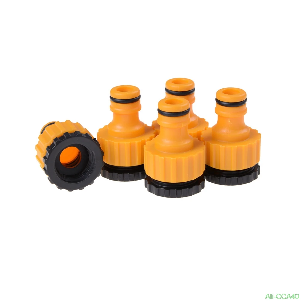

Standard Faucet Quick Connector Washing Machine Hose Connector Garden Lawn Sprinkler Irrigation System Pipe Fittings 5PC