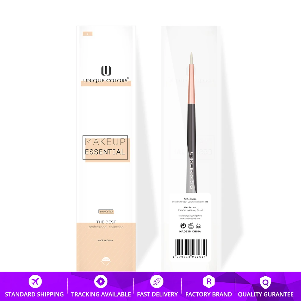 U213 кисть для подводки глаз гелевой жидкой или губ розовый Золотой наконечник