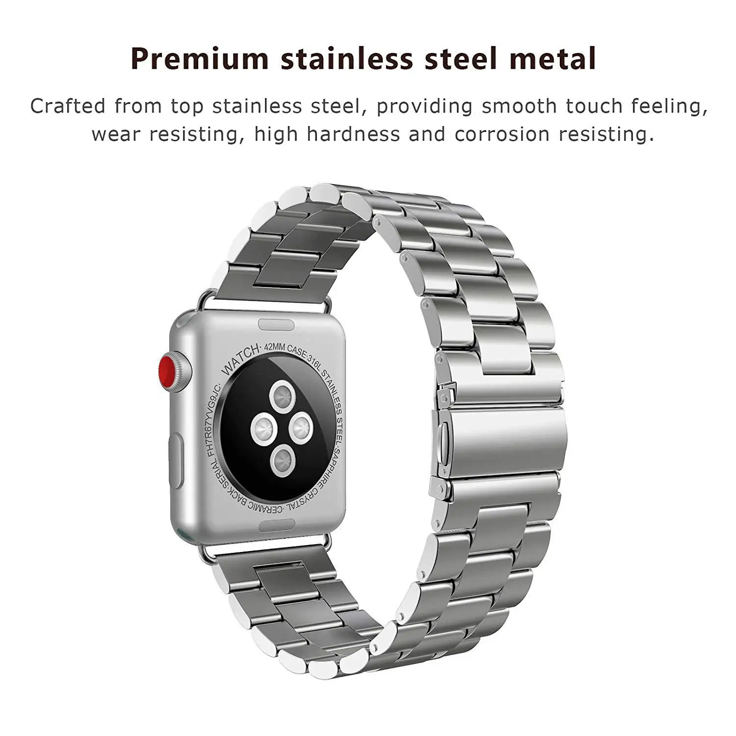 Металлическая пряжка из нержавеющей стали для iwatch серии 4 3 2 1 для Apple Watch ремешок 38 мм 40 мм 42 мм 44 мм ремешок