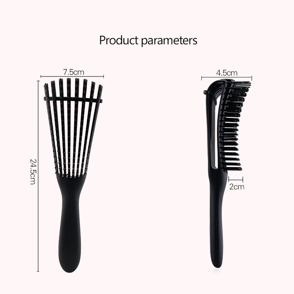 

New Women Hair Scalp Massage Comb Detangle Hairbrush Wet Curly Hair Brush DIY Salon Hairdressing Styling Tools