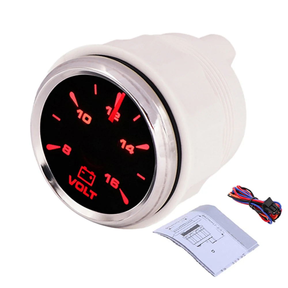 Мини вольтметр 12 V 24 V вольтметр метров для авто мотоцикла лодка яхта на колесах 8-Цвет задняя светильник