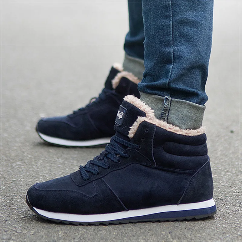 

Women Ankle Boots New Women Boot Winter Shoes Female Warm Fur Snow Boots Flock Women Shoes Fashion Lace Up Snow Shoes 43