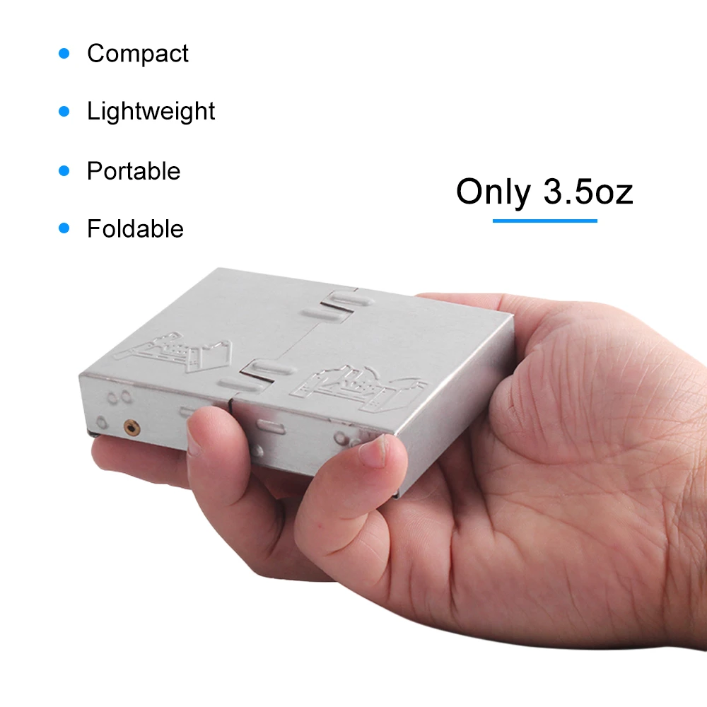 Отдельная складная плита с твердым спиртовым топливом для улицы дома кемпинга