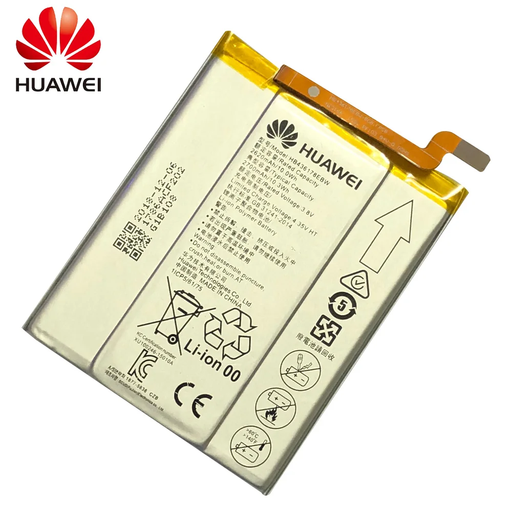 Оригинальный аккумулятор для телефона Hua Wei HB436178EBW Huawei Mate S CRR CL00 UL00 2700 мАч сменные