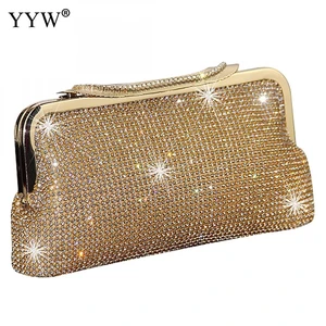 Женский вечерний клатч с бриллиантами, серебристый женский клатч, Свадебный Кошелек, черныйзолотой клатч для вечеринки, 2019