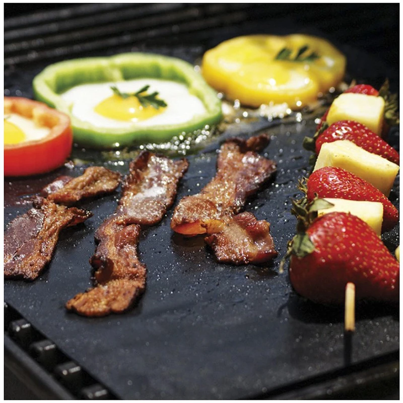 Кухонные аксессуары коврик для барбекю на гриле многоразовые антипригарные