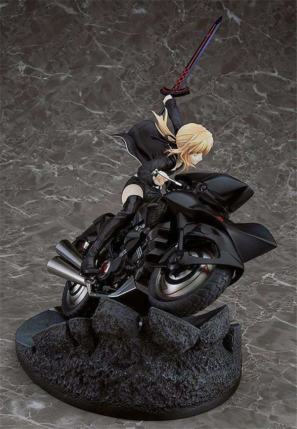 

Anime Fate Grand Order Joan of Arc Saber Alter Altria Pendragon With Motorcycle Ghost Dress Ver. PVC Action Figure Toys