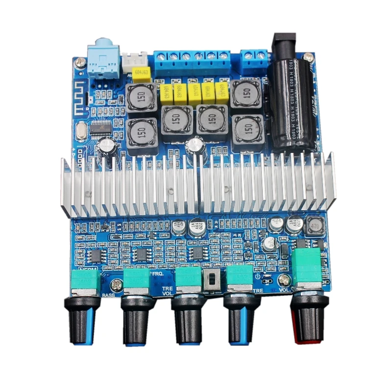 

TPA3116D2 Bluetooth 5.0 Subwoofer Amplifier Board 2.1 Channel High Power Audio Stereo Amplifier Board 2*50W+100W Bass AMP