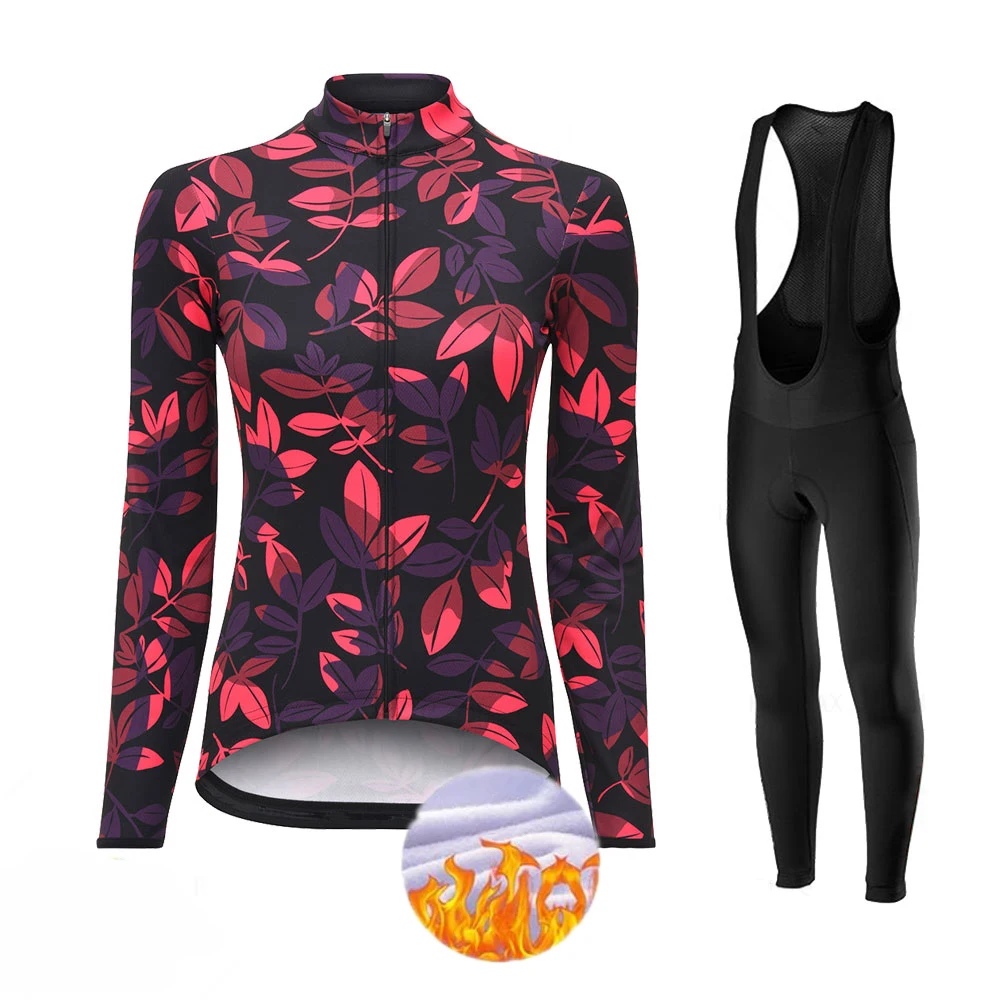 

Lady Cycling Jerseys 2020 Autumn New Team Bike Uniform Women's Quick Drying Cycling Clothing MTB Bib Long Sleeve Bike Jersey Set