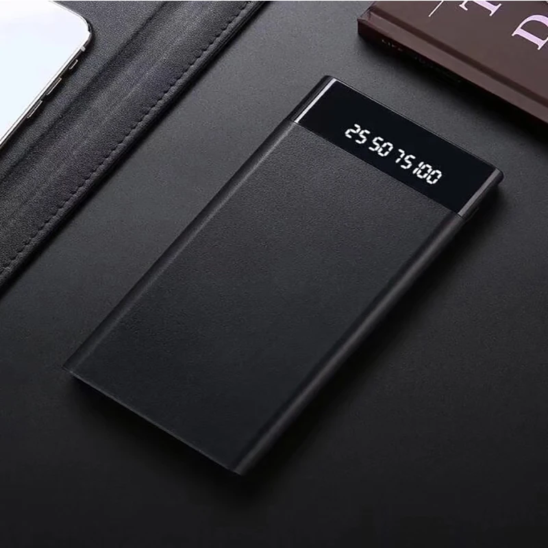 Мобильная мощность 20000mAh двойной USB портативный ЖК банк питания Внешнее зарядное