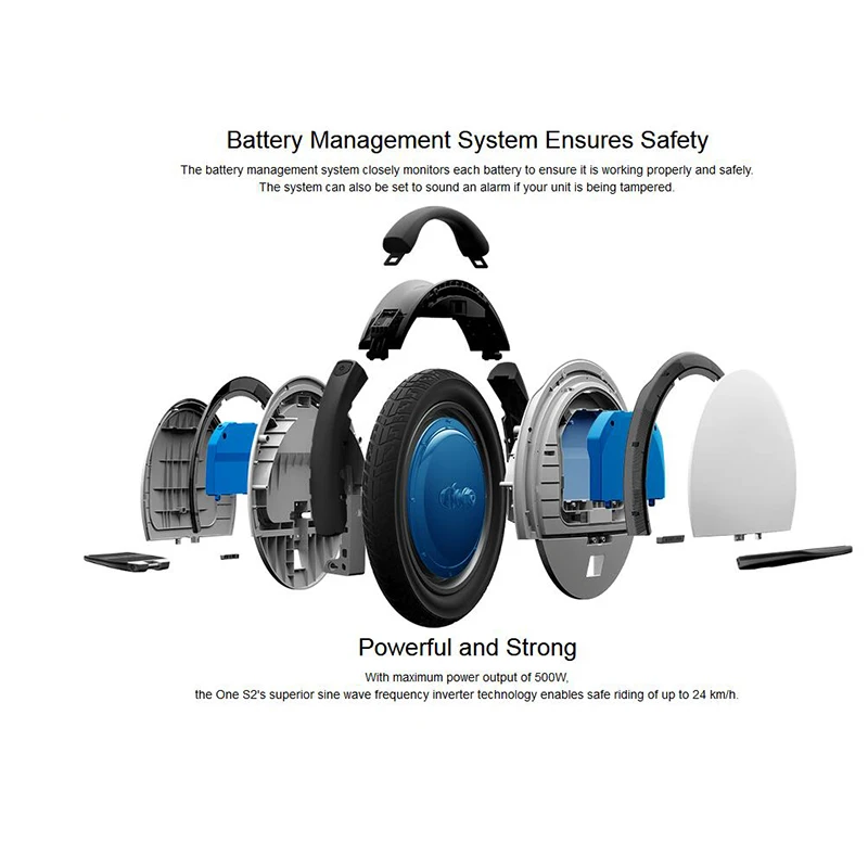 Оригинальный самобалансирующийся скутер Ninebot One S2 Одноколесный умный