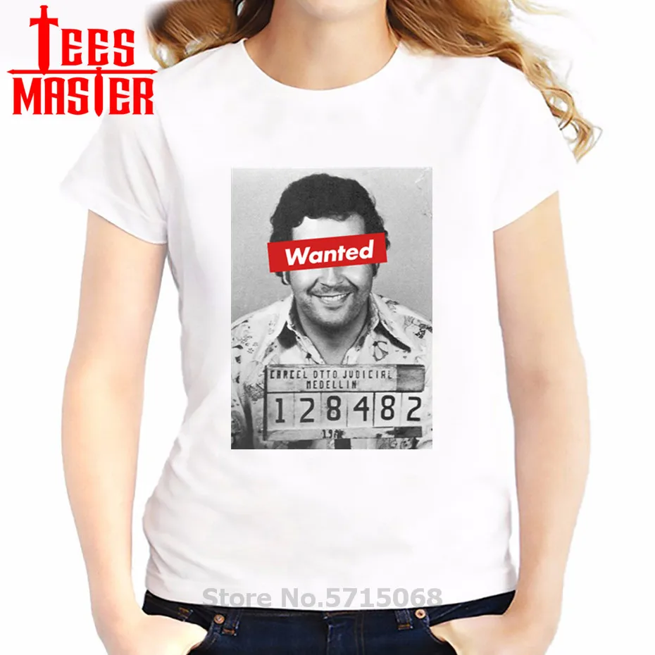 Хотел Pablo Escobar нарко женская футболка в стиле хип-хоп футболки Camisetas рубашка