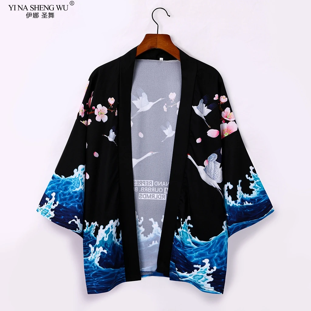 

Japanese Dragon Kimono For Men Woman Yukata Haori Cardigan Samurai Costume Asian Clothes Kimonos Jacket Shirt Japan Style Coat