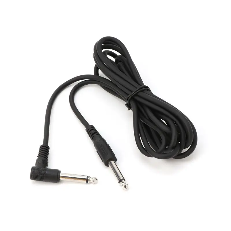 

3M/10 Feet Instrument Guitar Audio Cable 6.35mm Straight To Right Angle Plug PXPF
