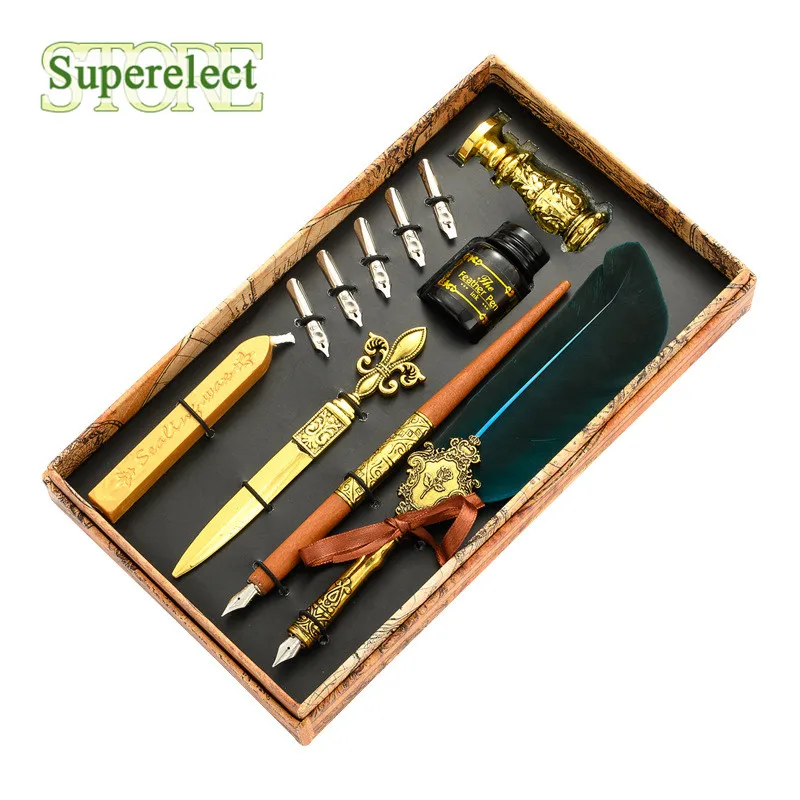 Перьевая ручка модный набор для письма с чернилами подарок на день рождения