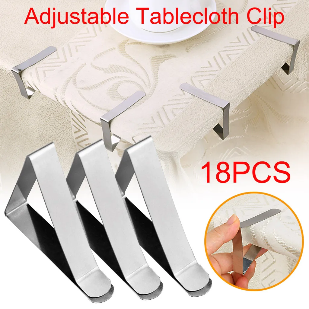 18 шт. зажимы для скатерти пикника держатели стола Нержавеющая сталь Скатерти