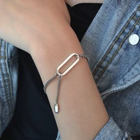 promotion simple rectangle 30 silver plated ladies bracelet jewelry for women birthday gift never fade cheap
