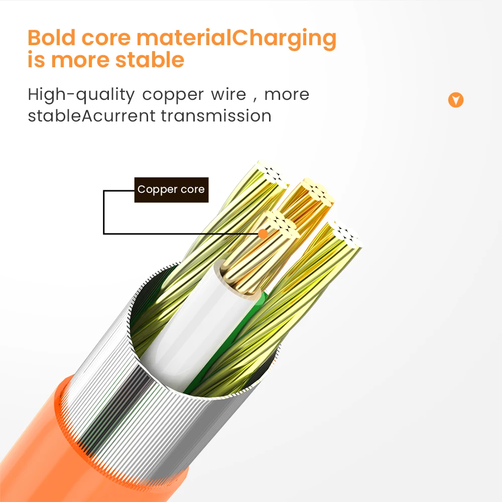 3A Liquid Silicone Cable Micro USB Type C Cable for Samsung Huawei Xiaomi One Plus Charging Wire Data  Super Fast Charge Cable