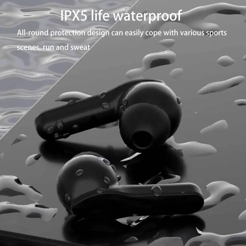 

Bluetooth Wireless Headphones with Mic Sports Waterproof TWS Bluetooth Earphones Touch Control Wireless Headsets Earbuds Phone