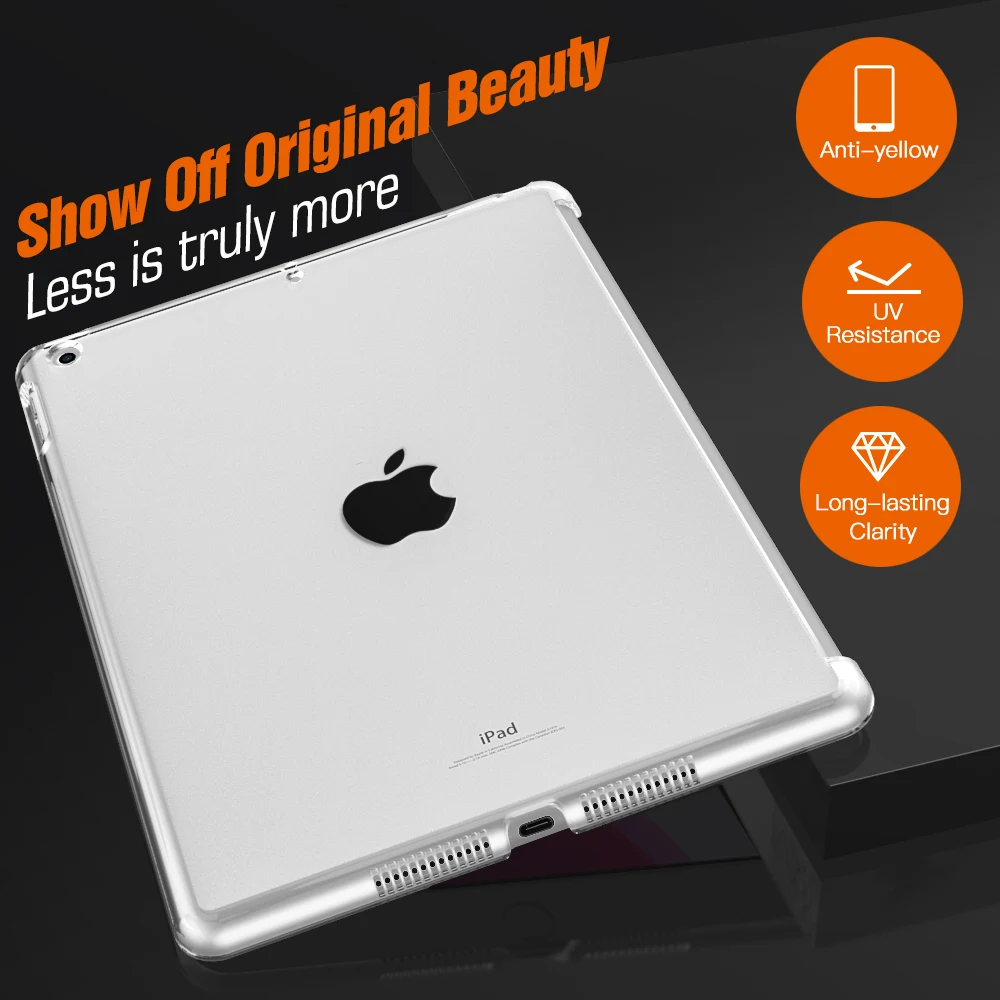 Чехол Moko для нового iPad 10 2 &quot матовый прозрачный тонкий твердый пластиковый