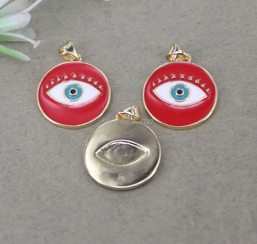 10 шт. эмалевые подвесные бусины в форме звезды с глазами Овальные Подвески для