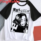 Футболка мужская с японским аниме Токийский призрак, смешная мультяшная топ в стиле унисекс, графические футболки в стиле Харадзюку