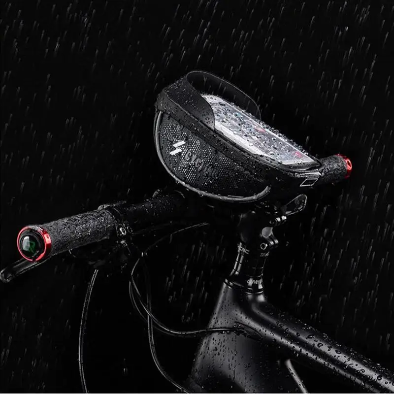 1 шт. сумка для горного велосипеда руля с сенсорным экраном передним лучом 6