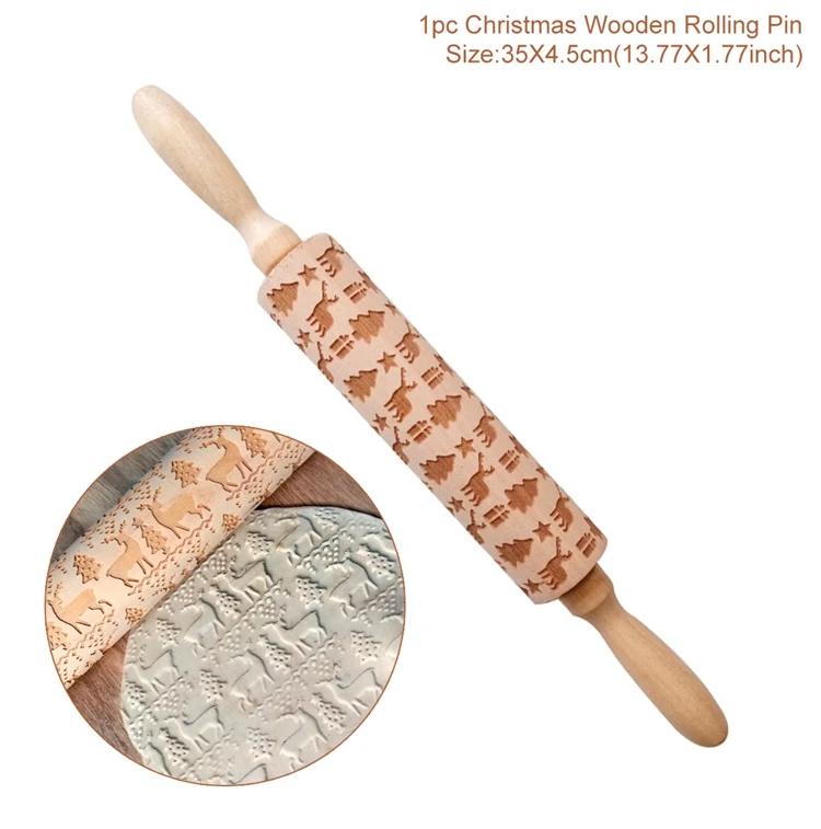 Rolling Pin style 5 QIFU Рождественская елка юбка рождественские украшения для дома Navidad Natal Noel Веселые елочные украшения счастливый год - Цвет: Rolling Pin style 5