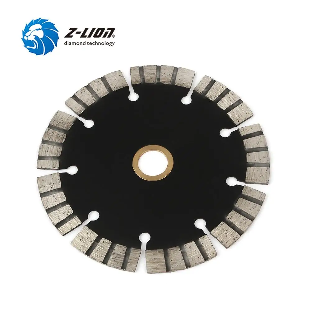 Z-LION 1pc 125mm Diamond Saw Blade Granite Concrete Sandstone Dry Cutting Disc 5&quot Segments Thickness 2.2mm Grinding Wheel |