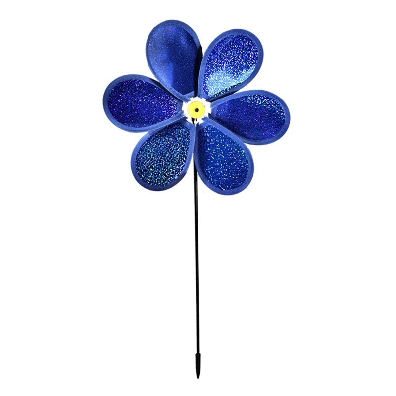 

Sequins Windmill Colorful Wind Spinner Pinwheels Garden Yard Patio Lawn Decoration Kids Toy Independence Day Decor