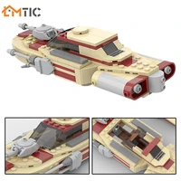 moc new star series landed spaceship speeders battleship building blocks assembly bricks toys gift for children boys