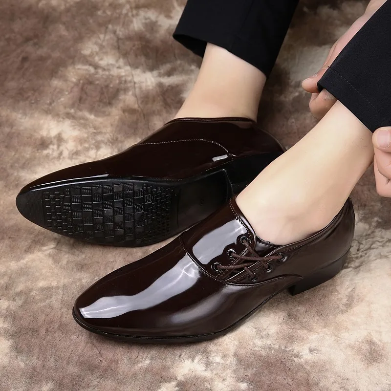 2020 Новые Черные Мужские модельные туфли кожаная дизайнерская Роскошная обувь на