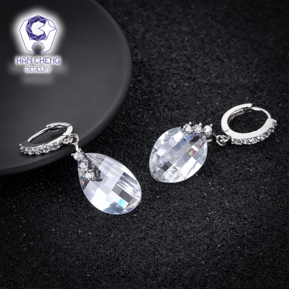 HanCheng новые модные роскошные Висячие драгоценные камни AAA Циркон CZ покрытые