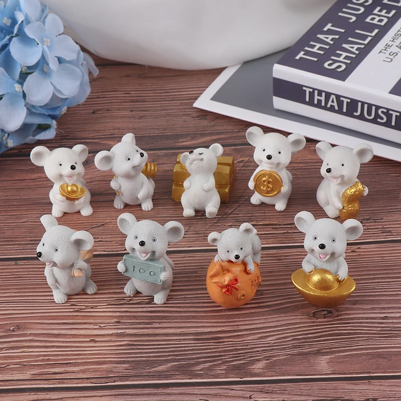 1 шт. мультфильм Lucky деньги Фортуна украшение &quotмышь&quot богатый мыши небольшая