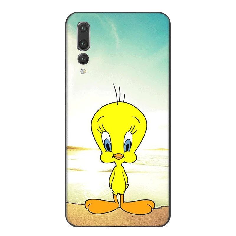 Mobile Phone Case Silicone For Honor Note 10 View 20 6A 7A 7C 7X 8 8X 8C 9X 9 Lite Pro Cover Yellow Bird Cartoon Tweety Bag | Мобильные