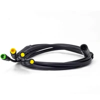 for bafang waterproof 1t4 eb bus cable harness bbs bbs01 bbs02 bbshd mid motor display brake lever thumb throttle connector
