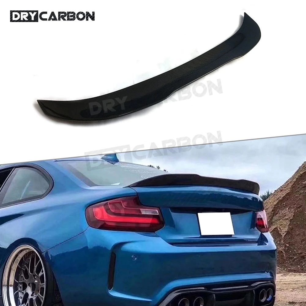 

PSM Style Boot Trunk Duck Wings For BMW 2 Series F22 F87 M2 220i 228i M235i 2014-2019 Rear Spoiler Carbon fiber / FRP