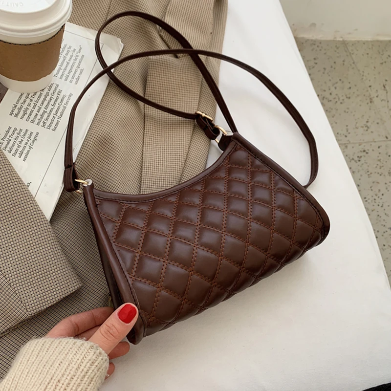 

Women's Fashion Casual Business Solid Color Crossbody Shoulder Bags Small Shopper PU Leather Material Messenger Handbags