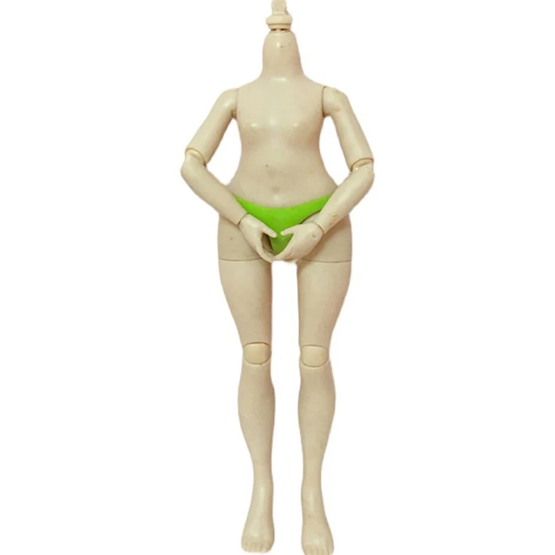 

1PC Joints Movable Female Body Fashion Big Sister Black White Brown Naked Doll Random Color