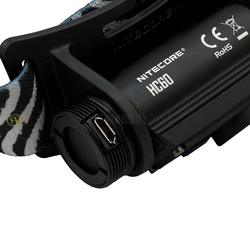 Распродажа 2022 NITECORE HC60 HC60W USB Перезаряжаемый налобный фонарь CREE XM-L2 U2 для кемпинга +