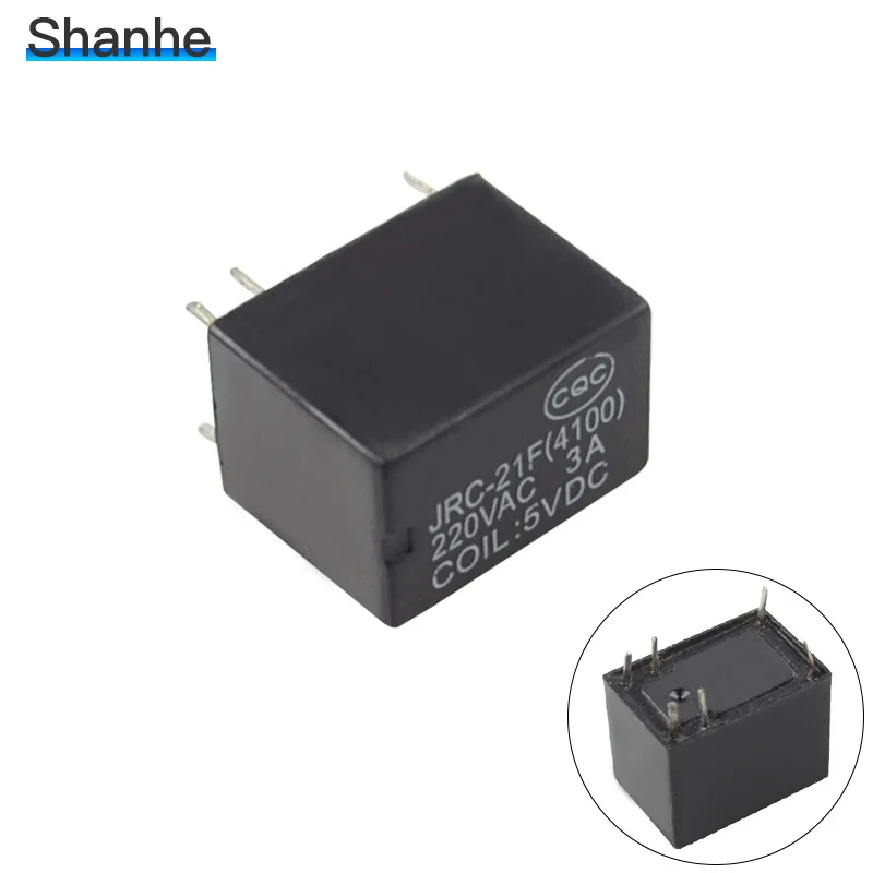 Миниатюрные PCB реле JRC-21F 4100 6 контактов 3V 5V 9V 12v 24V