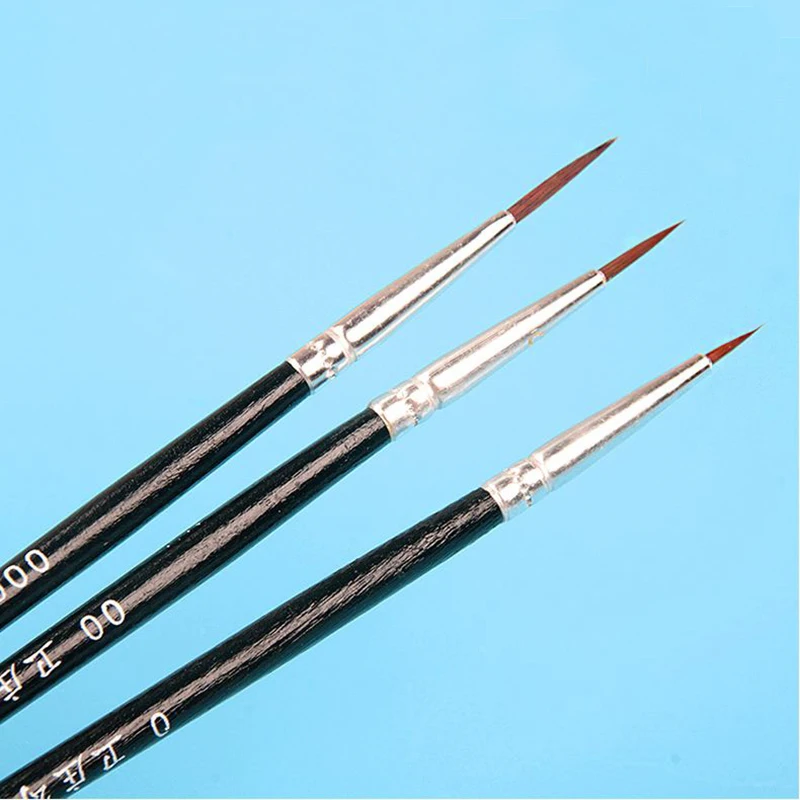 6 шт./компл. 3 цвета тонкая ручная Краски ed ручка нейлон рисунок художественная