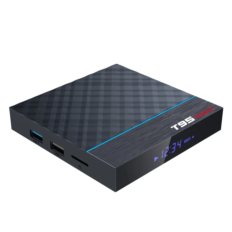T95 MAX PLUS Amlogic S905X3 Смарт ТВ коробка Android 9 0 4 Гб Оперативная память 32GB/64GB Встроенная 2 4G