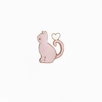 cute animal brooch pin cartoon cat badge brooches for women lapel pins for backpacks jeans shirt bag jewelry gift