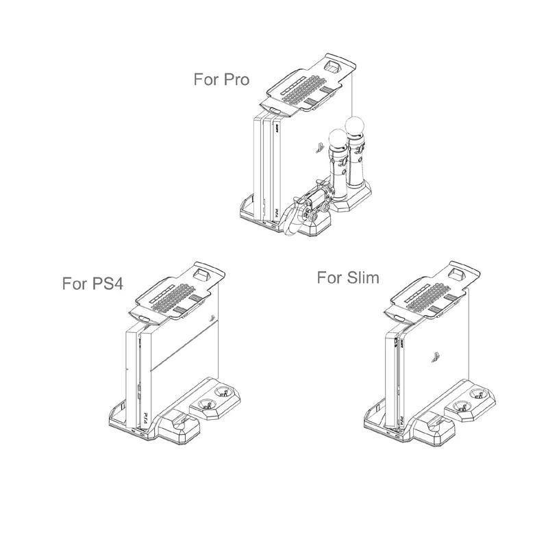 Охлаждающий вентилятор подставка для PS4/Slim/Pro консоль PS Move контроллер геймпад